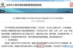 北京新能源指标公布