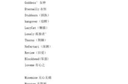 六个字英文名字带翻译