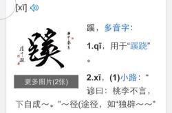 蹊跷白话怎么读