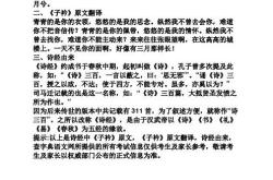 子衿古诗翻译