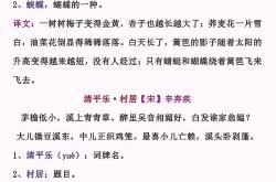 词四首九年级下册朗读