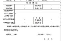 新能源项目申请报告