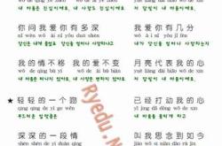 韩语歌翻译成中文