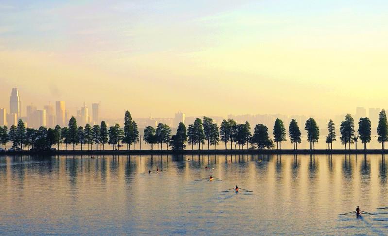 打卡武汉东湖绿道船舶主题公园，体验扬帆出征，鸟瞰无边水岸风景_2