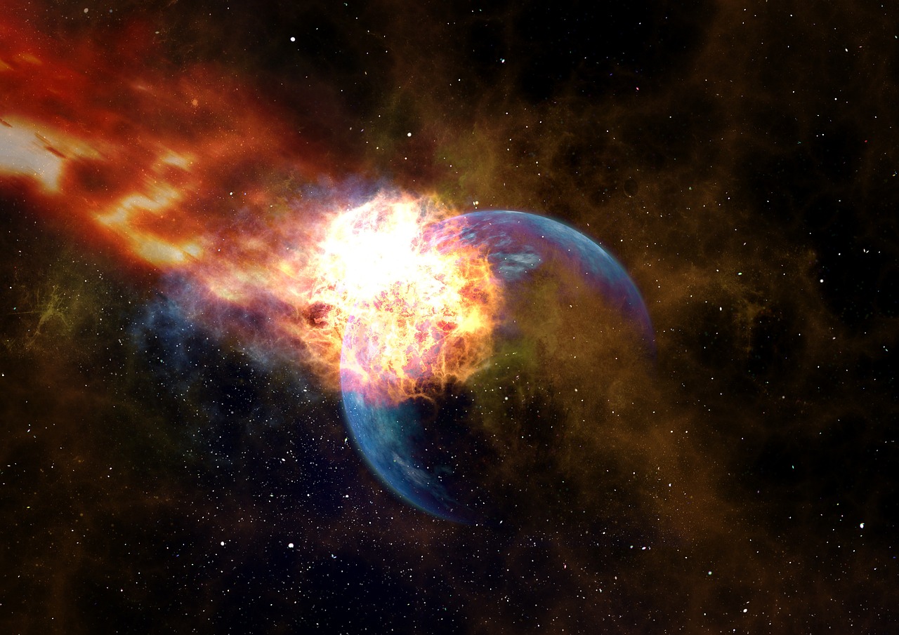一、标题，罕见天文事件，一颗一米大小的小行星坠入地球